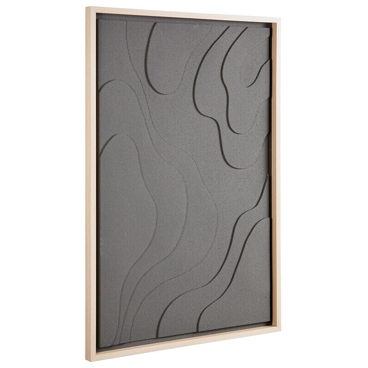 123X83Cm 3D Effect Green Wall Art grey, FIFTY FIVE SOUTH
