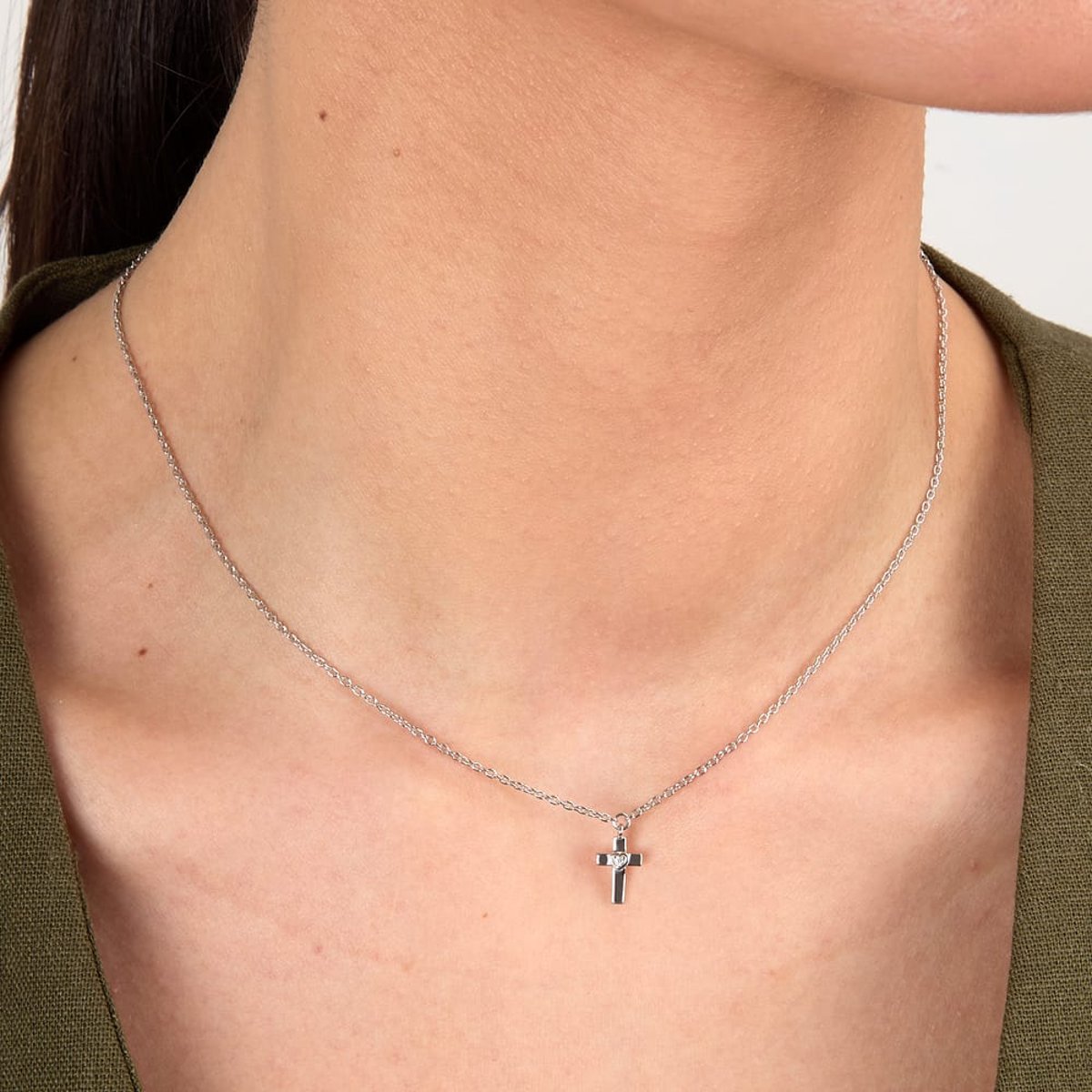 Colliers en Zircon/cubic Zirconia/recycled Silver 925/1000 et Zircon argent, MORELLATO