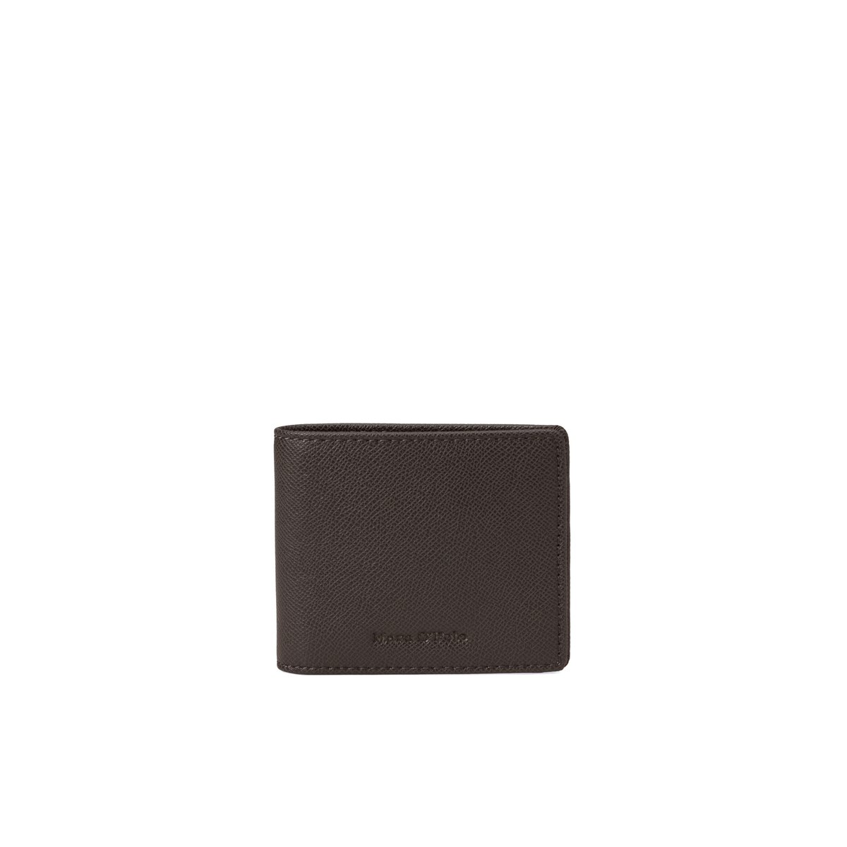 Étui à cartes modèle Tome fabriqué à partir d'un substitut de cuir en polyester recyclé marron, MARC O'POLO