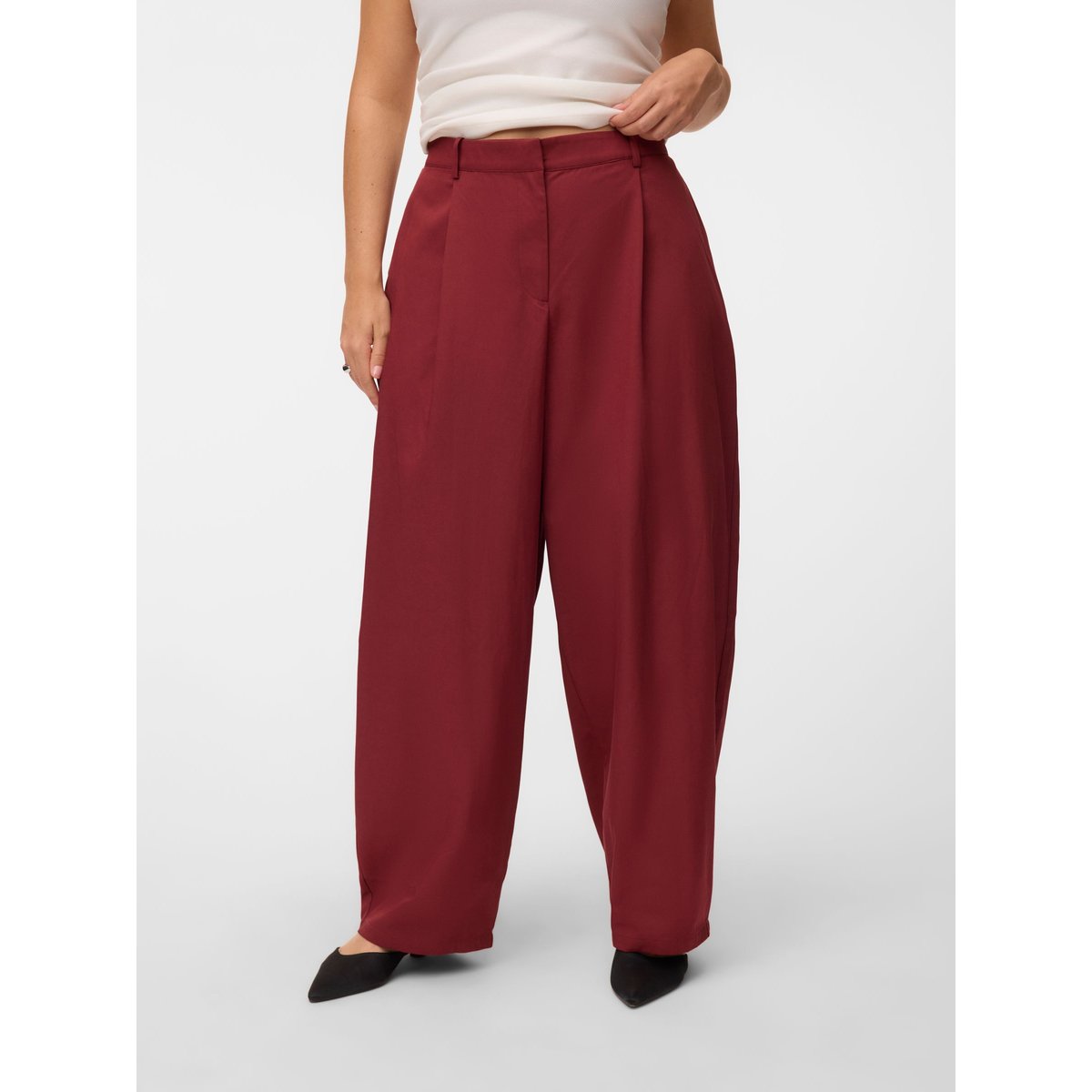 Pantalon De Tailleur rouge - russet brown, VERO MODA