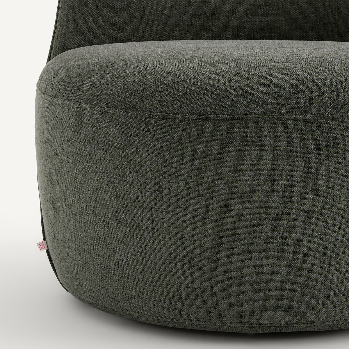 Sillón giratorio de poliéster, ROSEBURY, diseño de Emmanuel Gallina verde bosque, EMMANUEL GALLINA X AM.PM