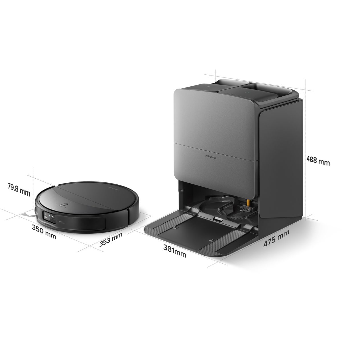 Robot Aspirateur Laveur Saros 20X Black couleur unique, ROBOROCK
