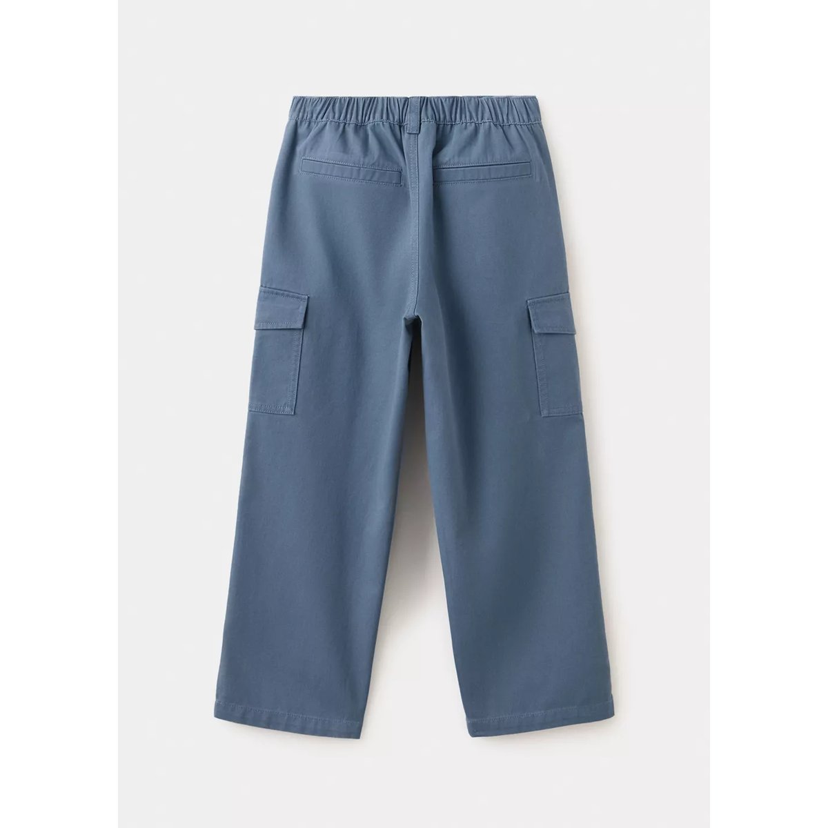 Pantalon cargo coton regular-fit bleu, MANGO KIDS