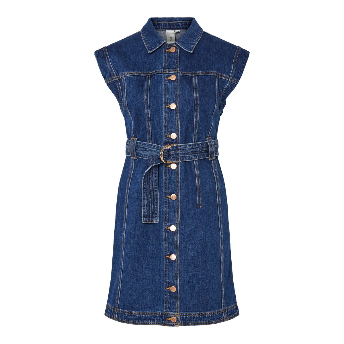 Robe Courte medium blue denim, YAS