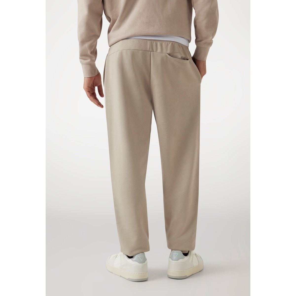 Jogger Tissu Éponge Terry beige, GUESS