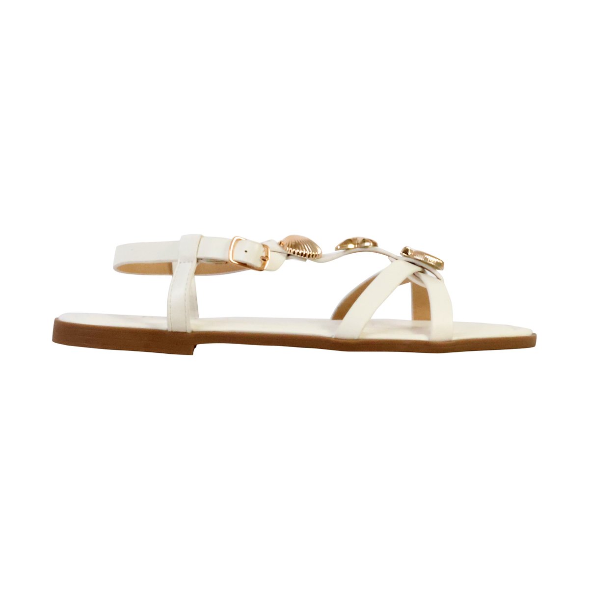 Sandales à Brides blanc, ENZA NUCCI