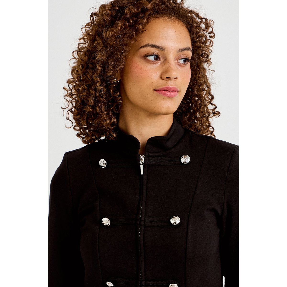 Veste ajustée manches longues noir, CACHE CACHE