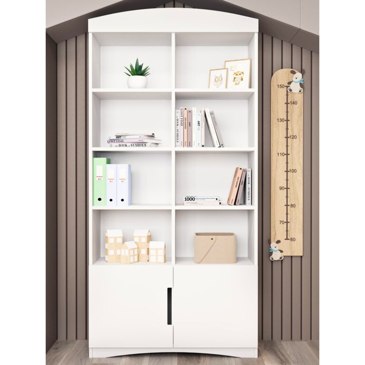 Bibliothèque Enfant Double Classic blanc, KOCOT KIDS