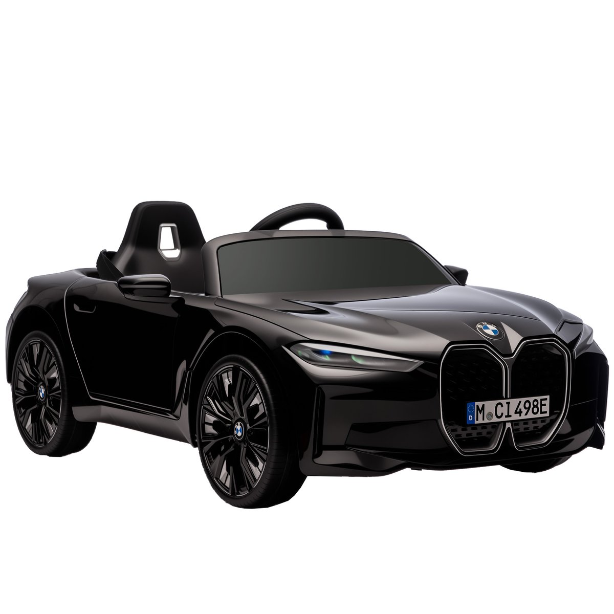Voiture électrique à conducteur assis PP Noir noir, HOMCOM