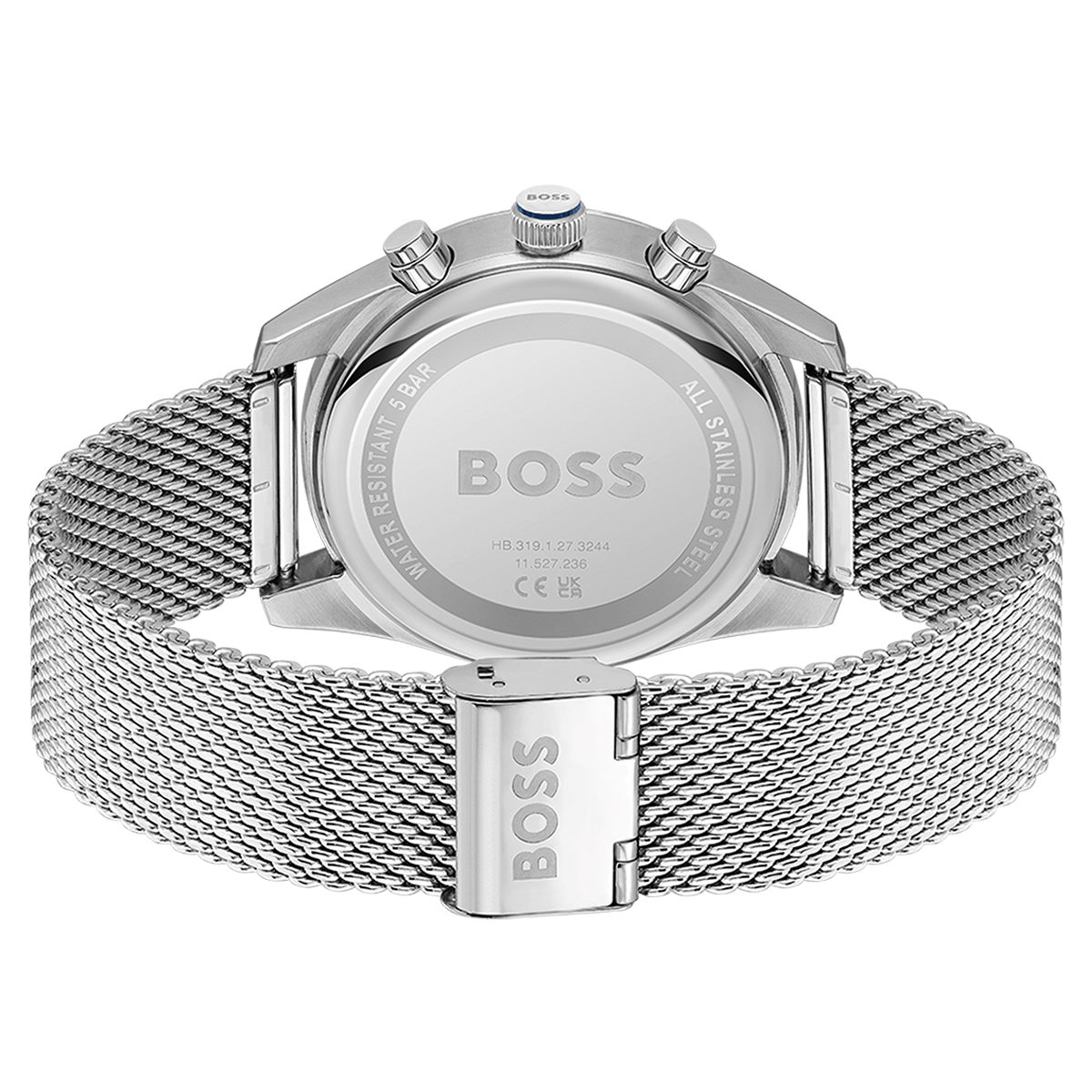Montre Analogique SKYTRAVELLER argenté bleu argenté, BOSS