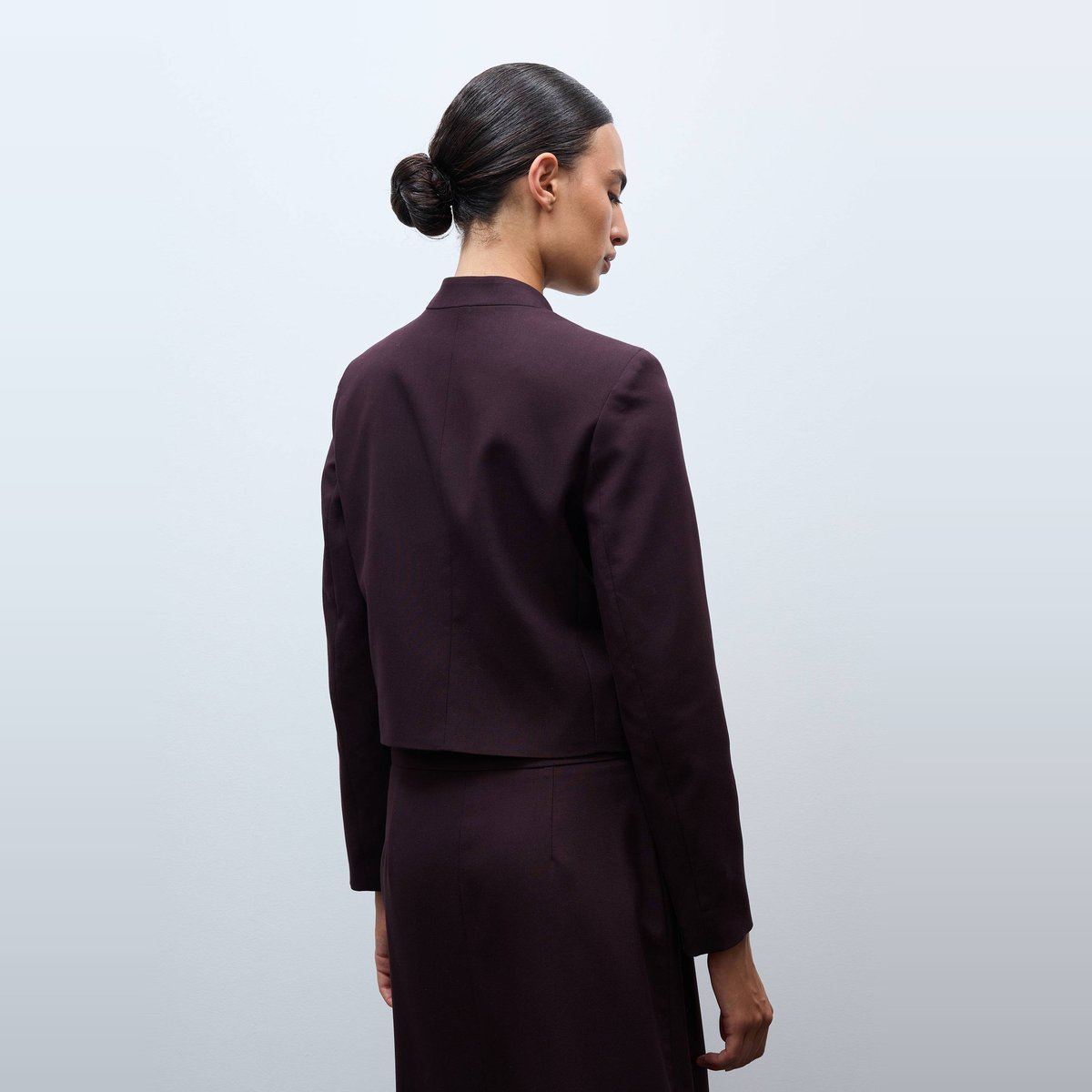 Veste blazer manches longues unie arbre, MONOPRIX