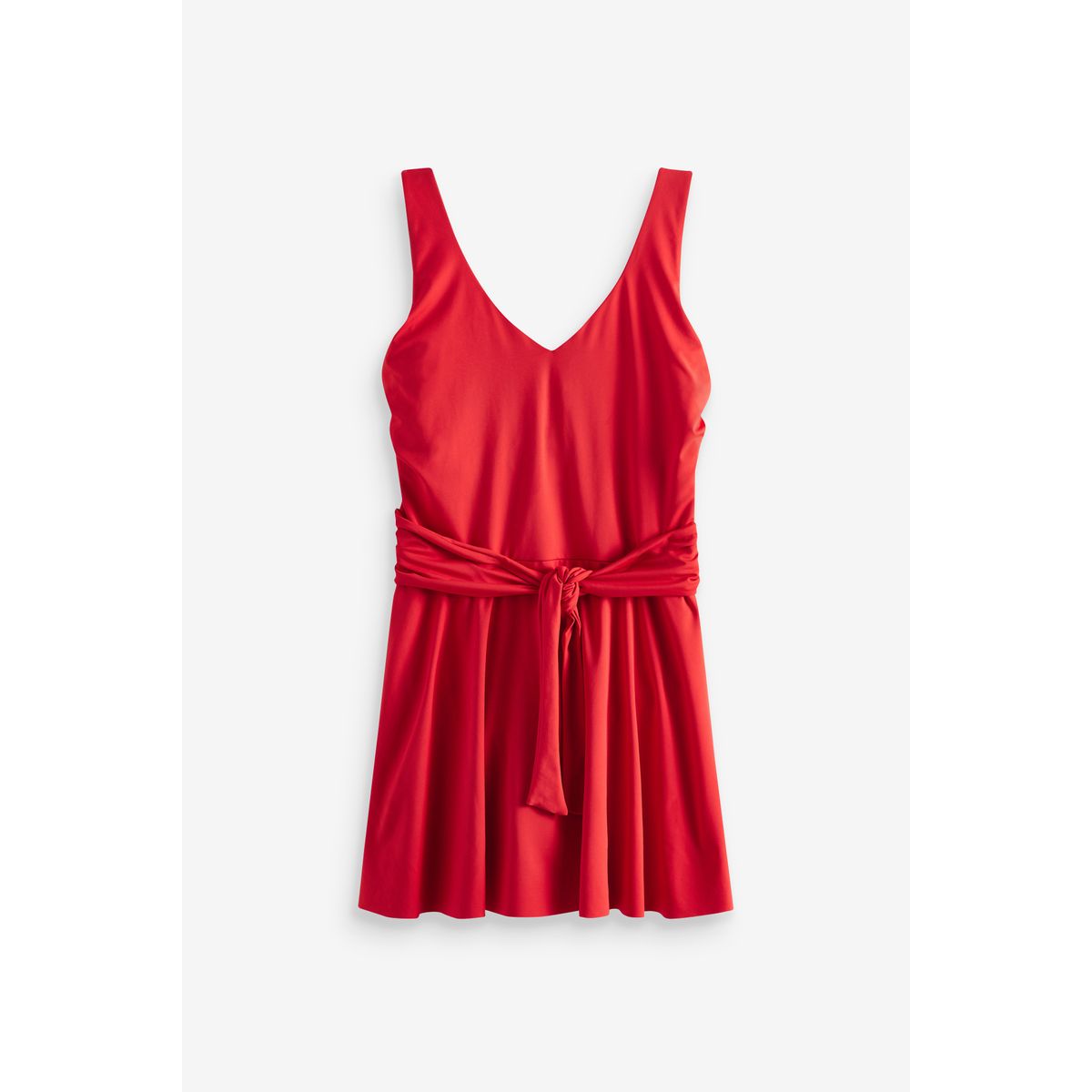 Maillot de bain à jupette effet gainant rouge, NEXT