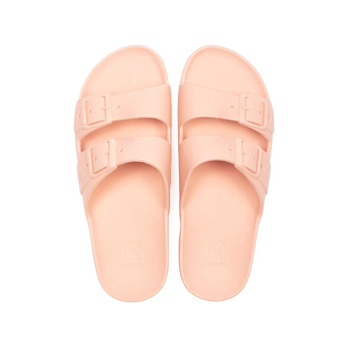 Mules doubles brides BELO HORIZONTE rose pale, CACATOES