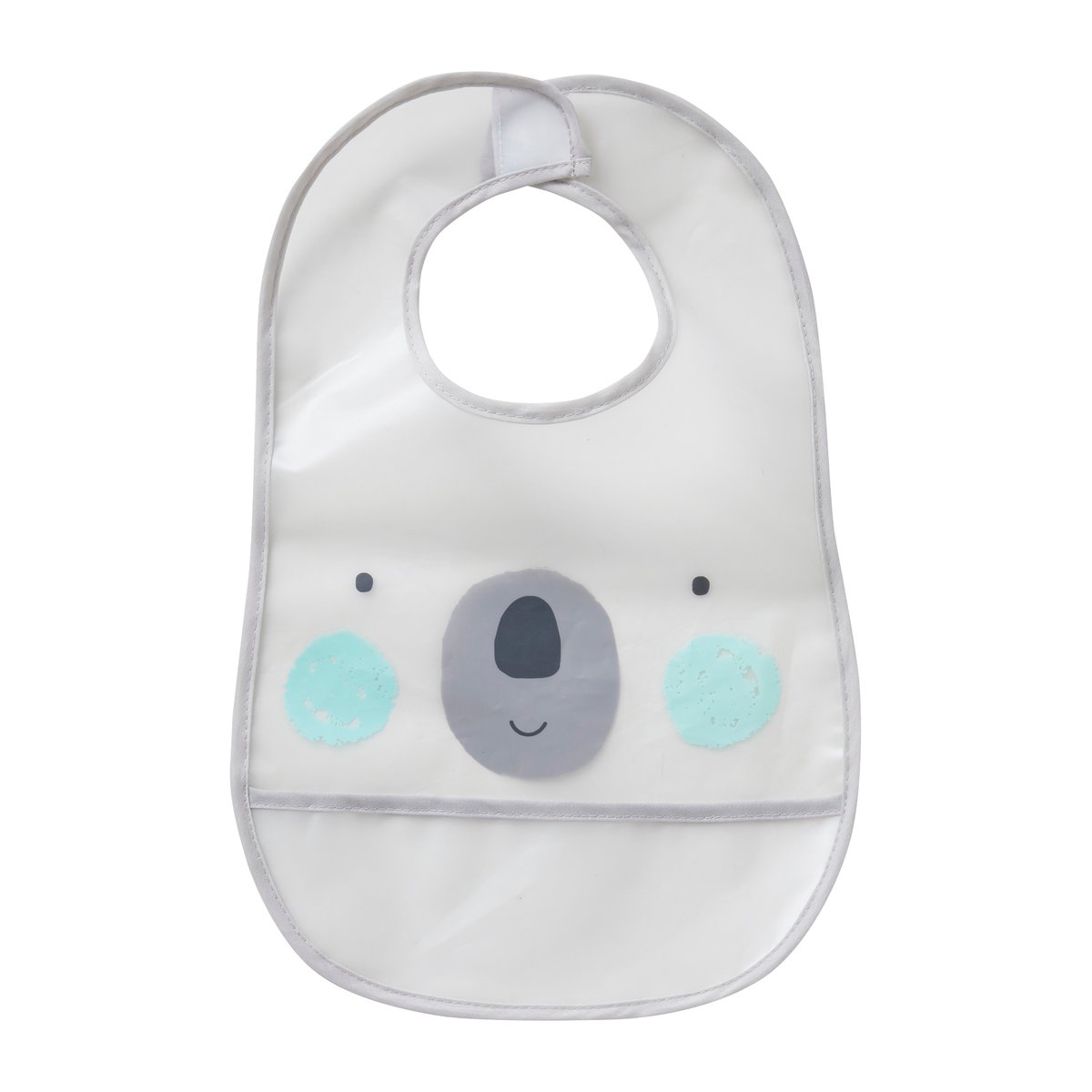 Lot de 3 bavoirs plastifiés avec récupérateur assortis ours, VERTBAUDET