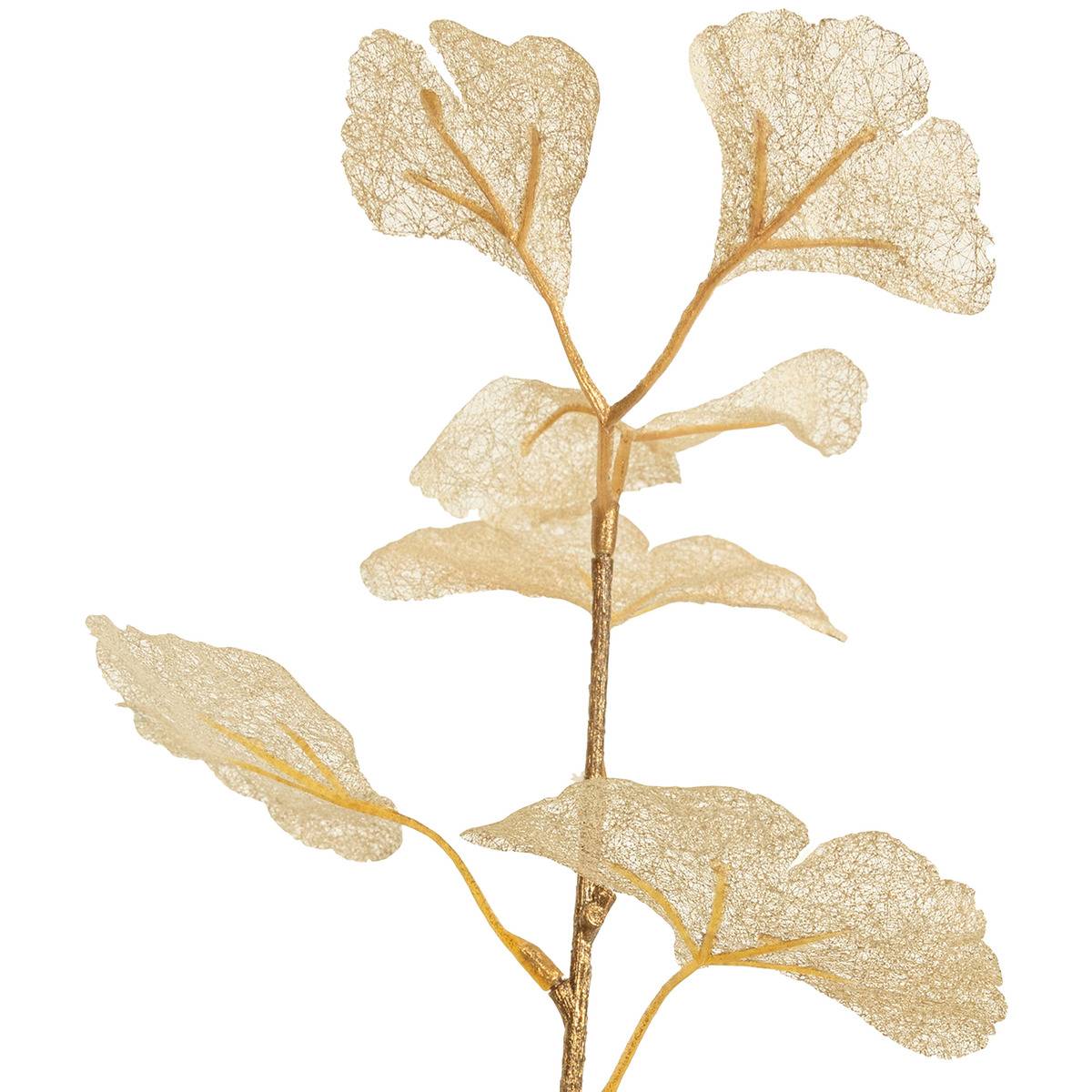 Branche Ginkgo doré 77cm doré, ATMOSPHERA
