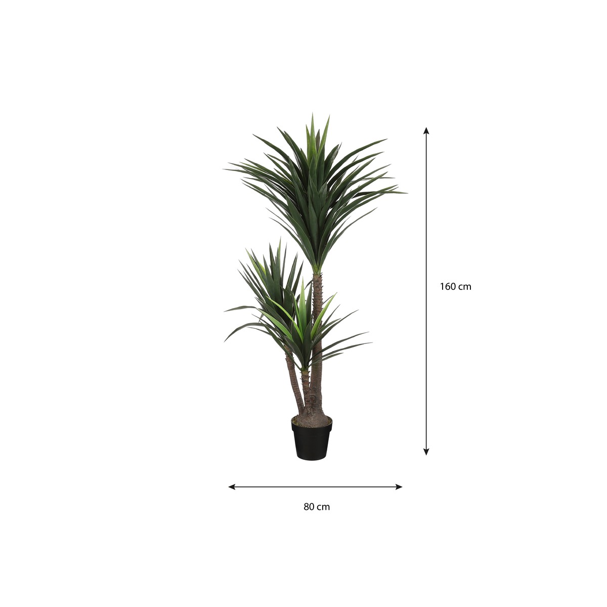 Plante artificielle YUCCA crème, MICA DECORATIONS