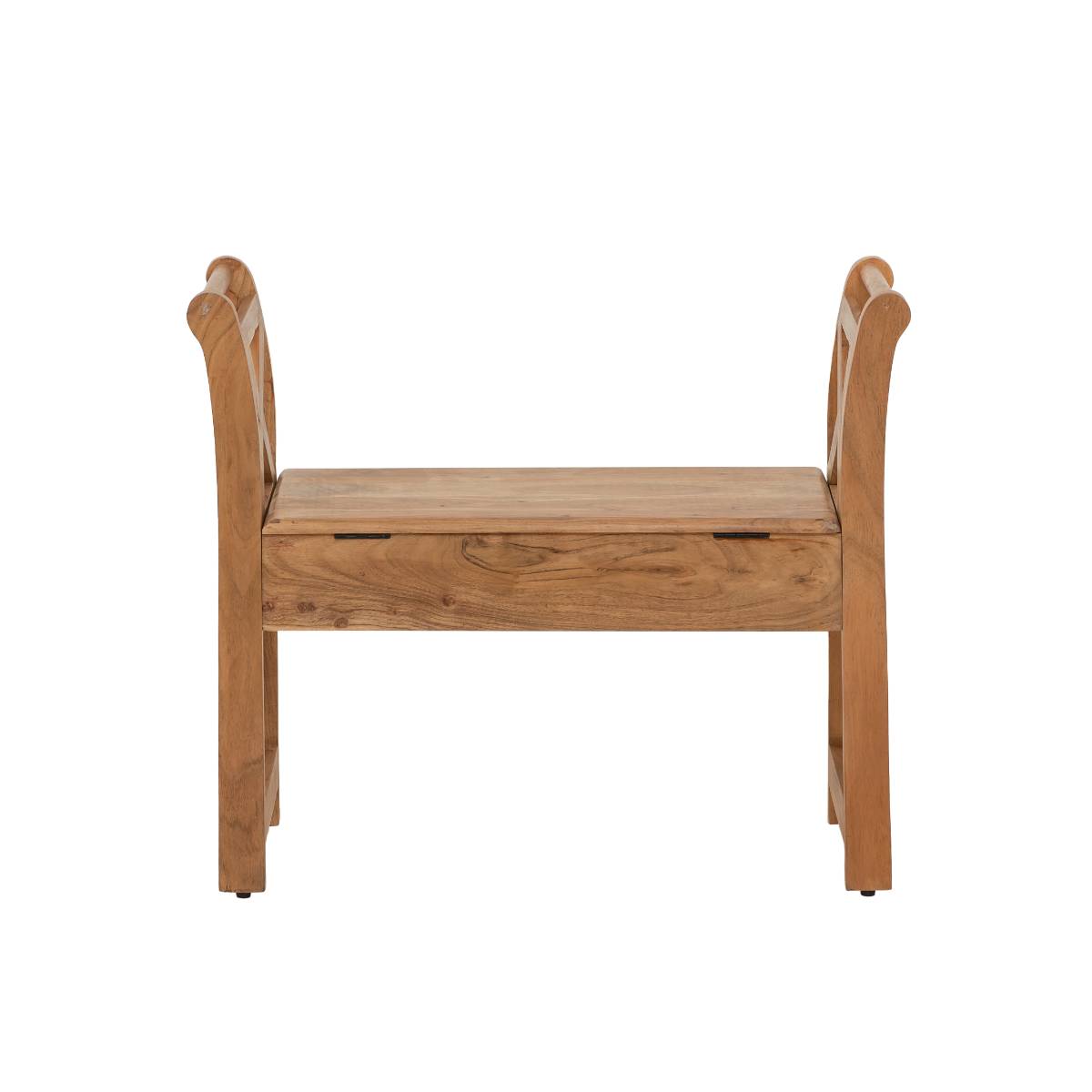 Banc en bois d'acacia ISOLDE bois foncé, MADE IN MEUBLES