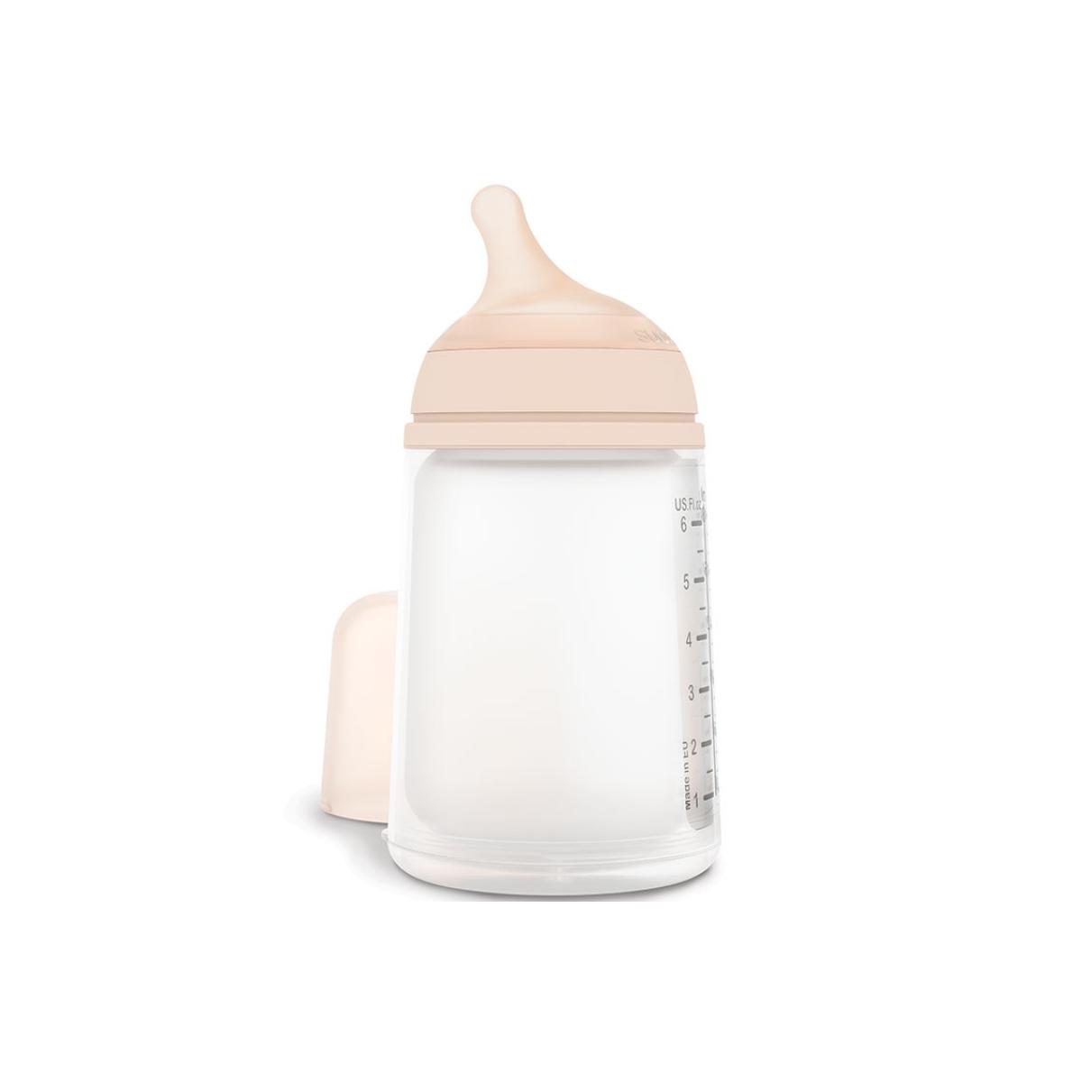 Biberon anti-colique débit moyen chair, SUAVINEX