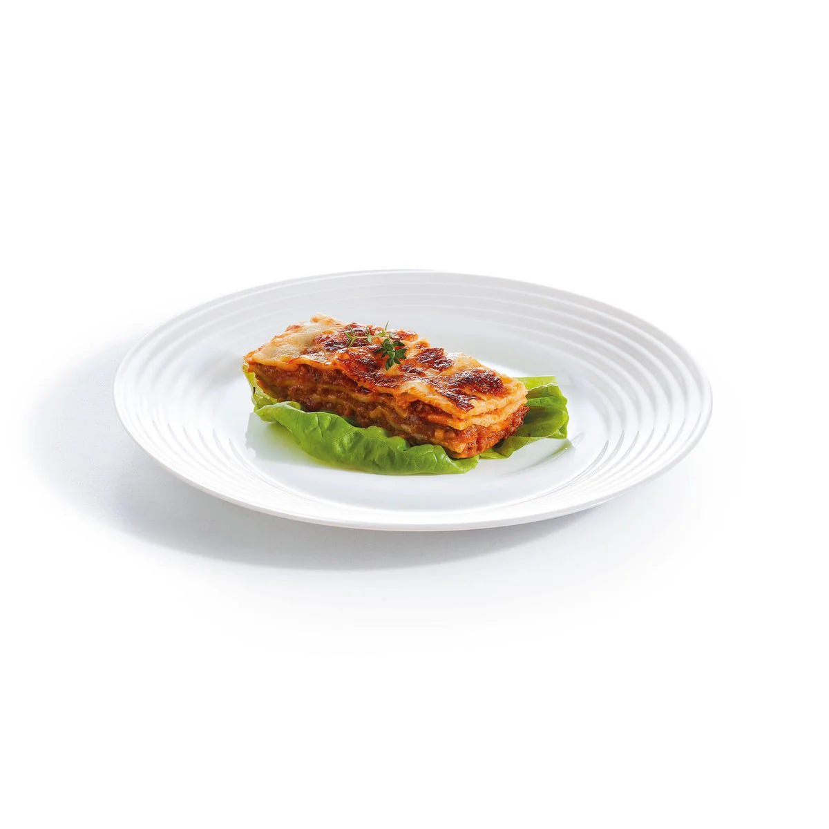 6 assiettes plates blanches 25cm -HARENA blanc, LUMINARC