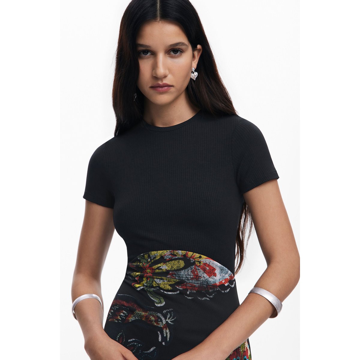 Robe conçue par Mr. Christian Lacroix noir, DESIGUAL