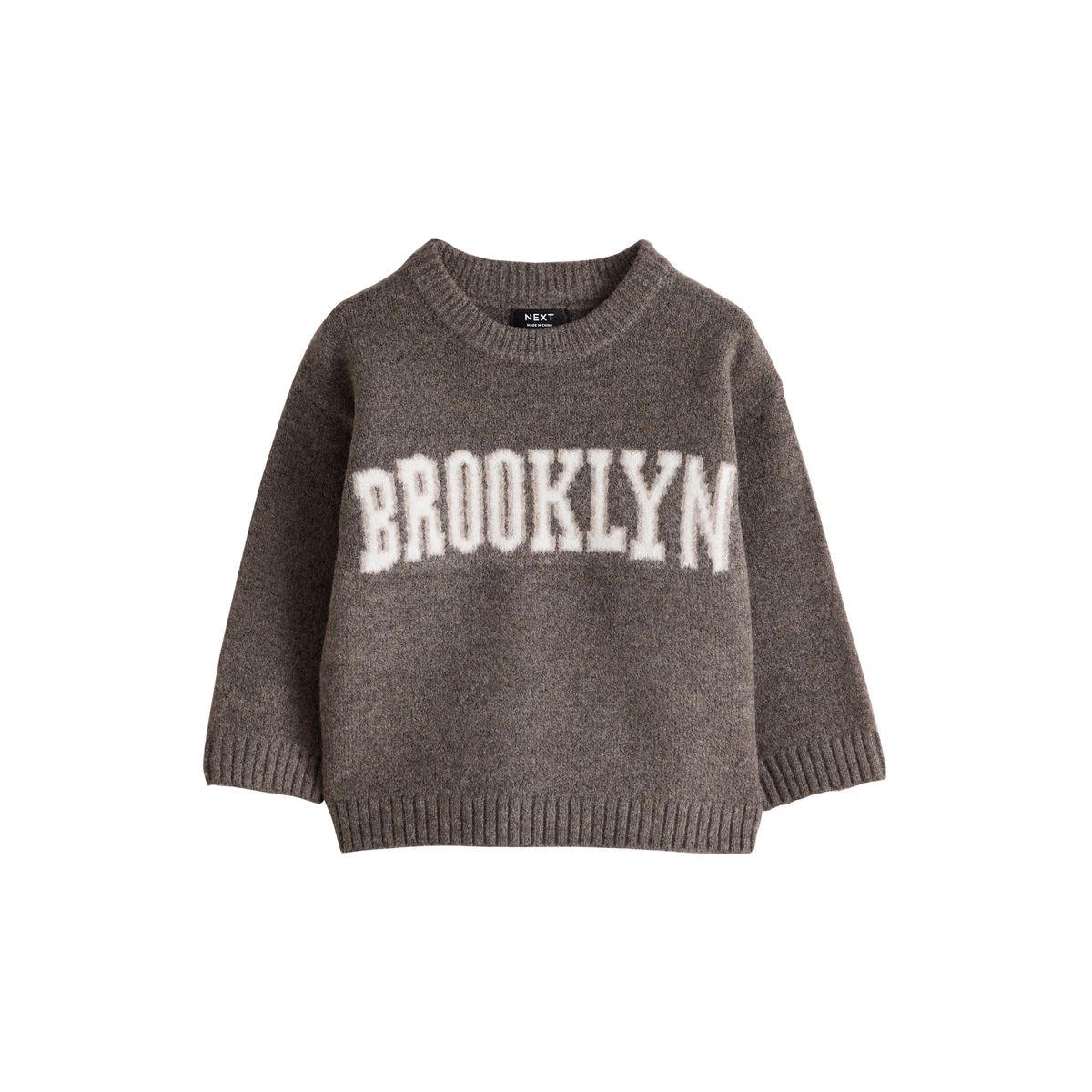 Pull ras du cou en maille brooklyn au chocolat, NEXT
