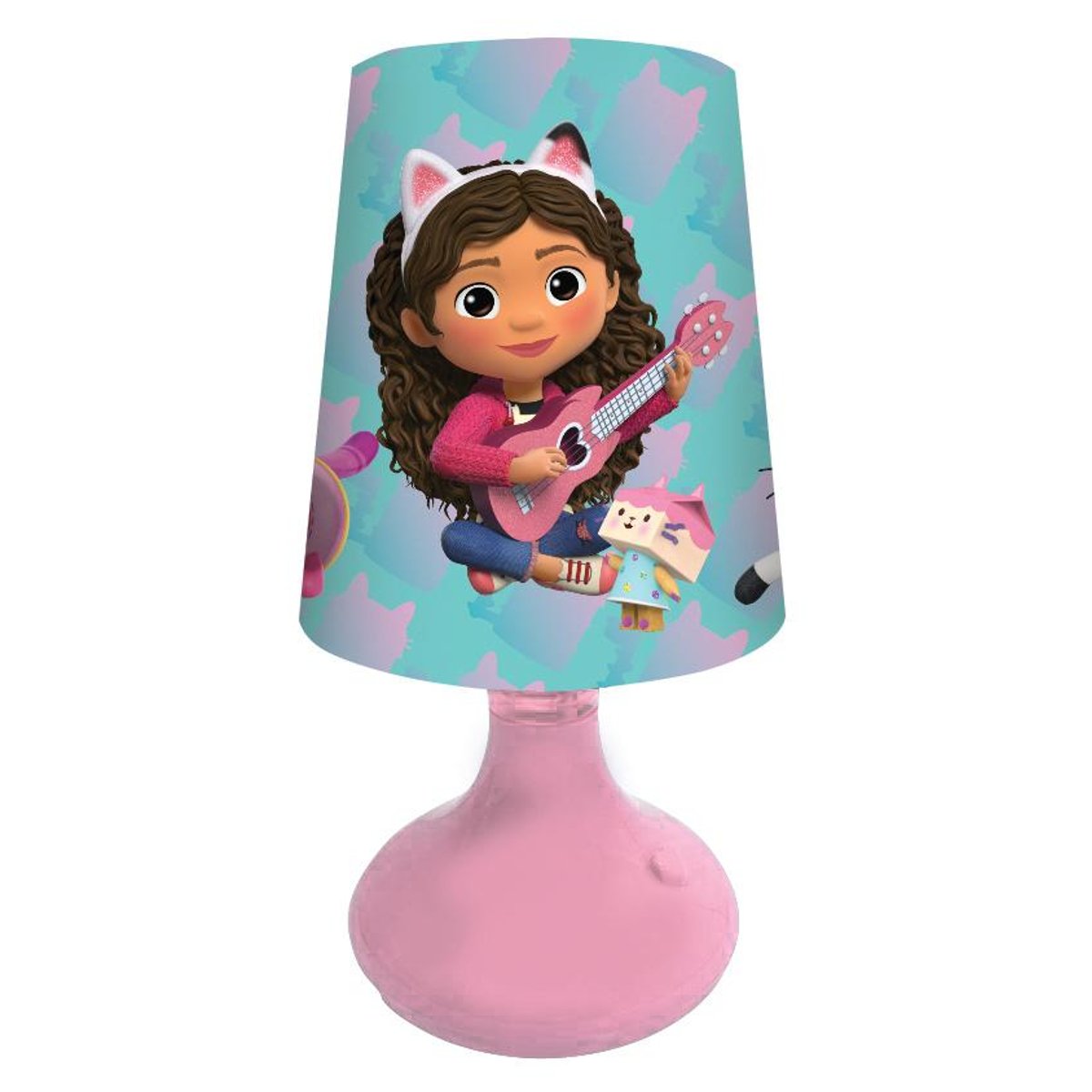 Mini lampe de chevet veilleuse sans fil Gabby et la Maison Magique couleur unique, LEXIBOOK