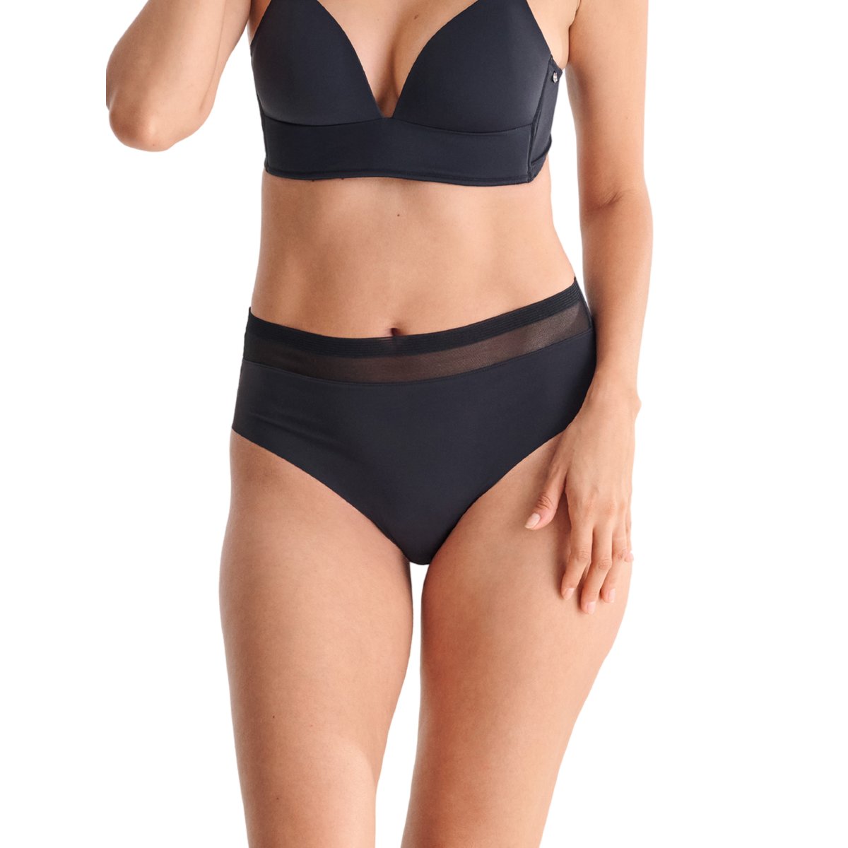 Culotte taille haute SIA noir, LISCA