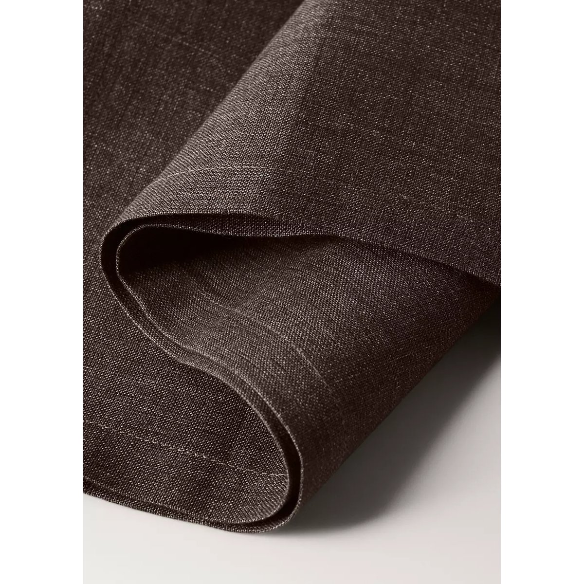 Lot de 2 serviettes de table lin mélangé marron, MANGO HOME