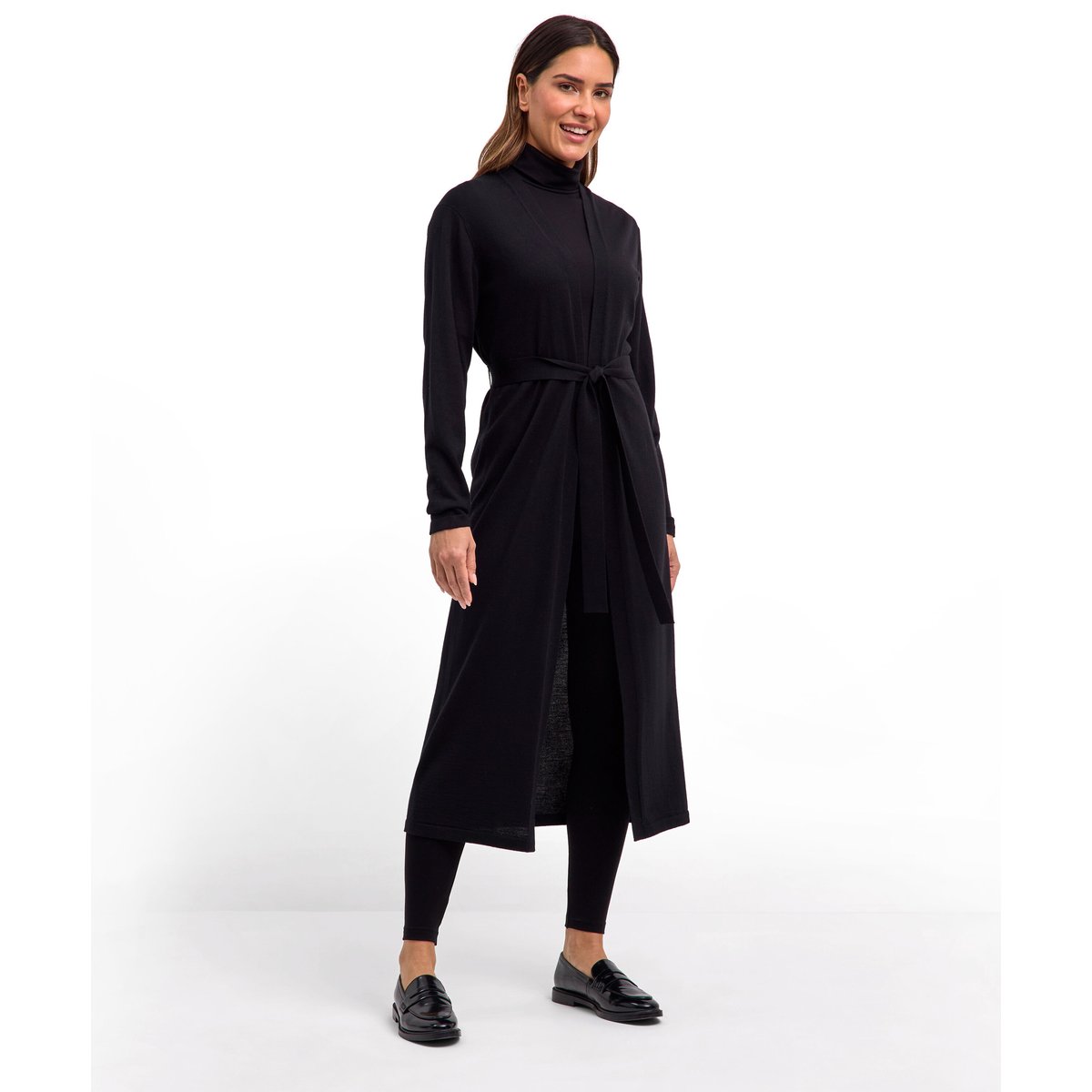 Cardigan Pure Merino Wool noir, FALKE