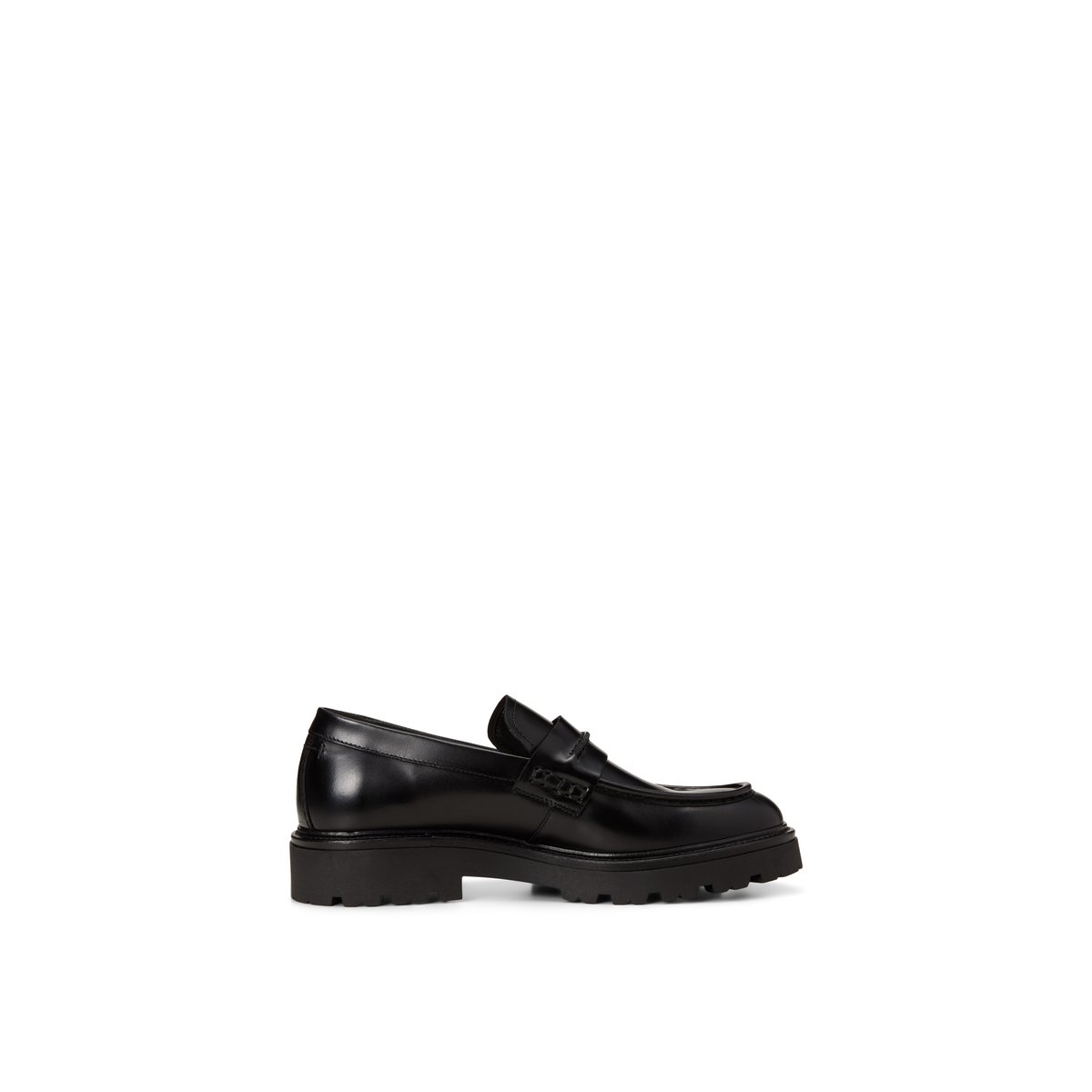 Mocassins modèle Phil en cuir de veau brossé noir, MARC O'POLO