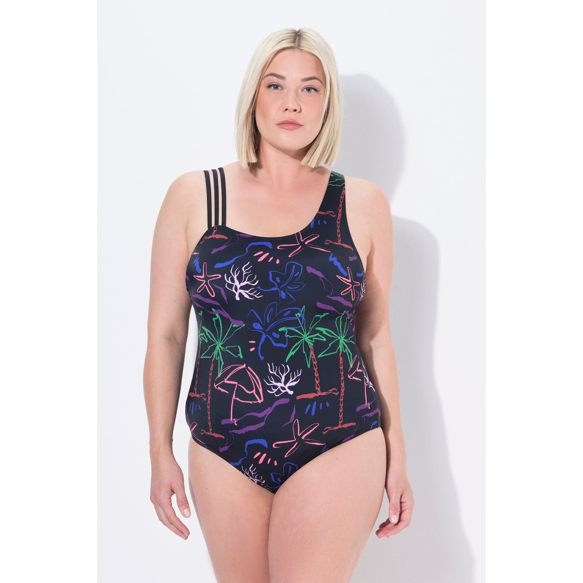 Maillot de bain avec bonnets souples noir, ULLA POPKEN
