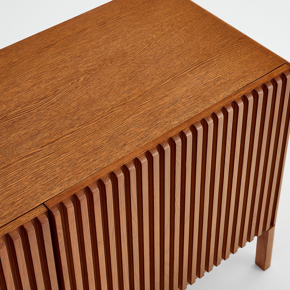 TV-meubel met 3 deuren 160 cm NEOTTIE notenhout tint, LA REDOUTE INTERIEURS