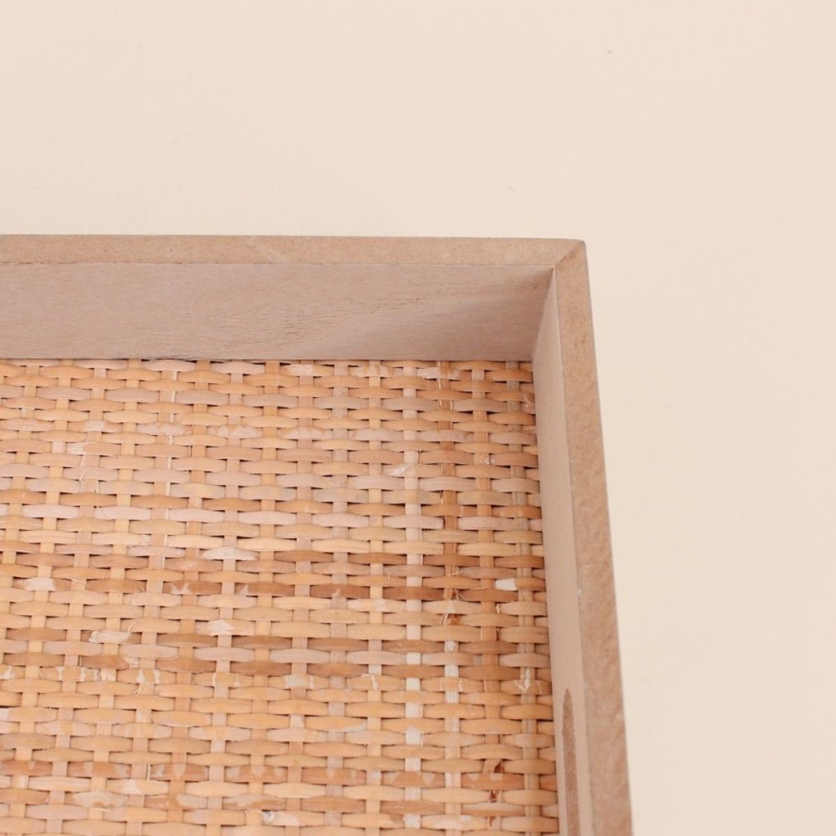 Plateau rectangulaire en rotin 30x40cm naturel, ORNAMI