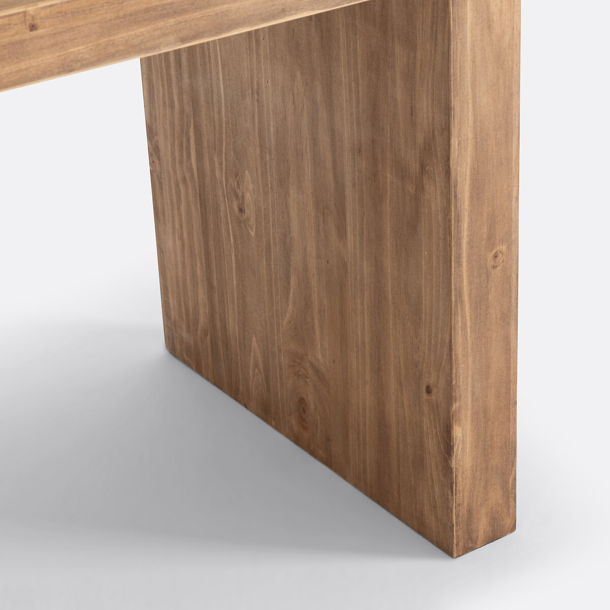 Malio Rectangular 6-8 Seater Dining Table in Solid Pine polished pine, LA REDOUTE INTERIEURS