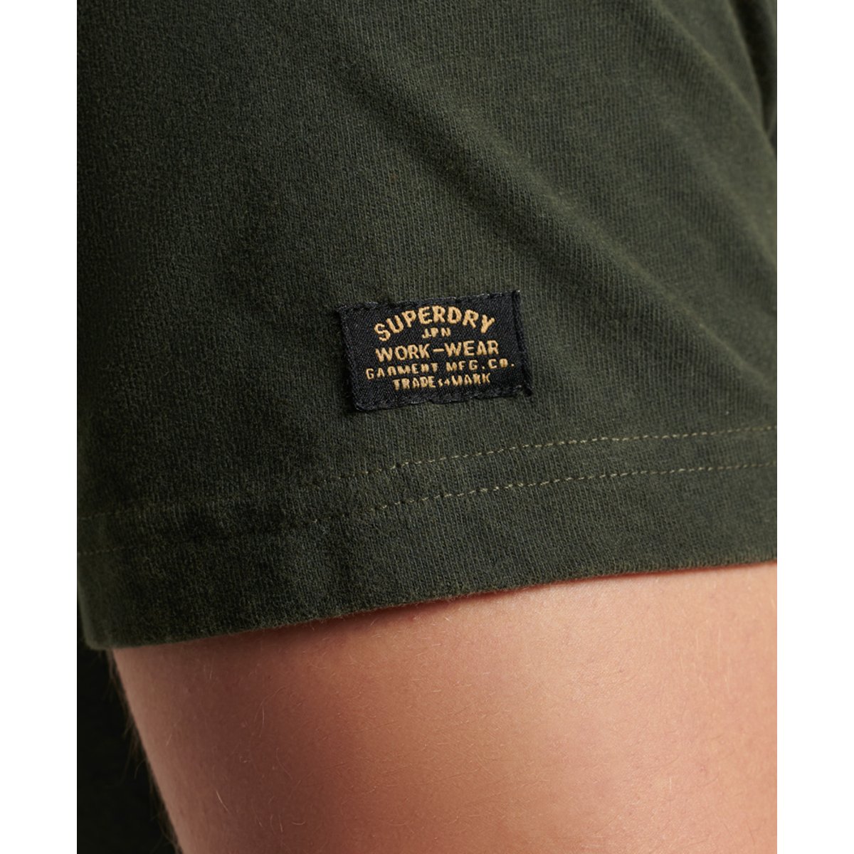 T-shirt classique Vintage vert olive surplus, SUPERDRY