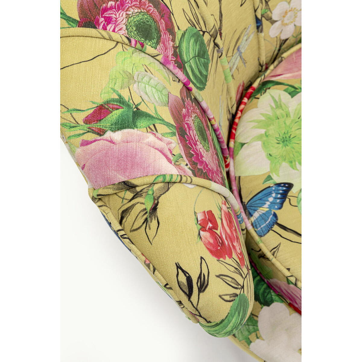 Fauteuil Water Lily doré Flower Fever jaune jaune, KARE DESIGN