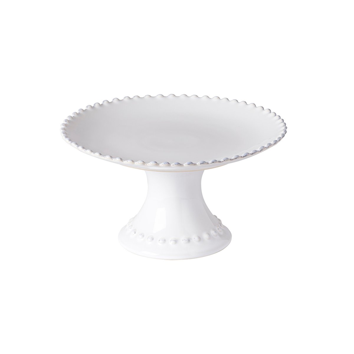 Assiette sur Pied Petite Pearl blanc, COSTA NOVA