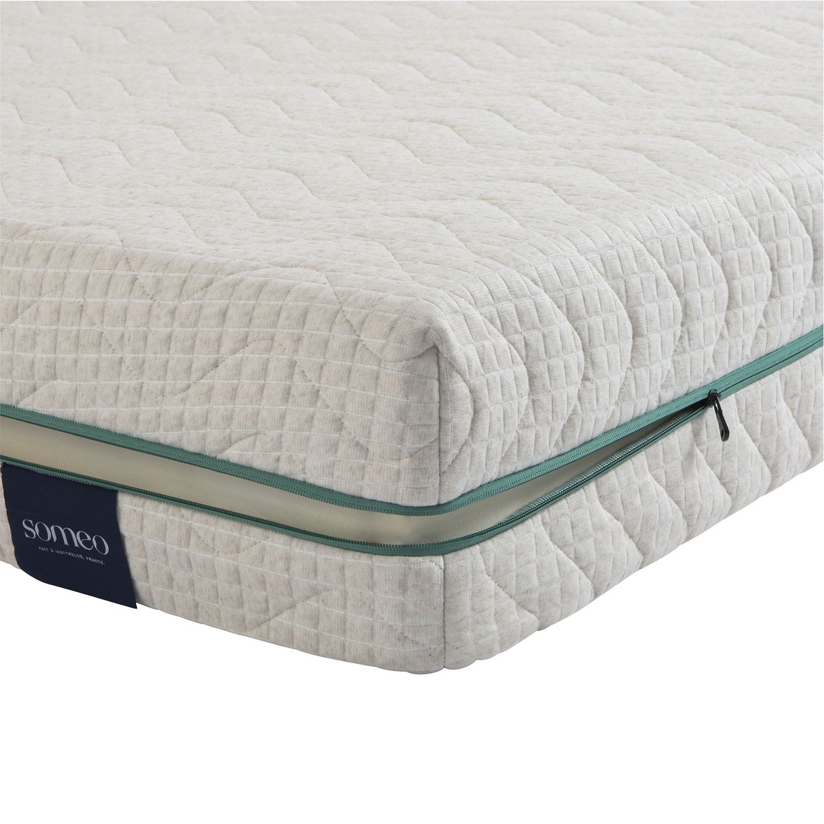 Matelas naturel latex naturel Aube 700 ecru, SOMEO