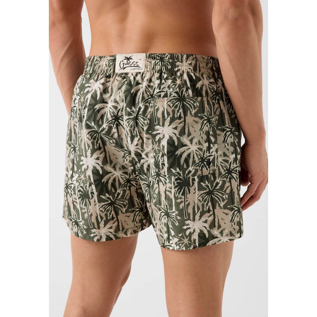 Shorts De Bain Imprimés vert, GUESS
