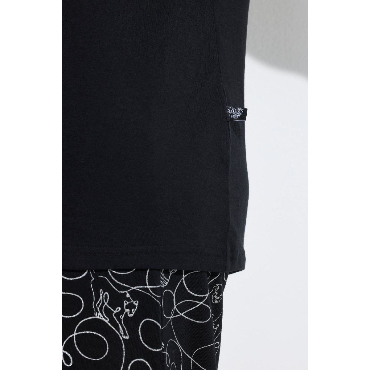 Pyjama, motif zèbre noir, ULLA POPKEN