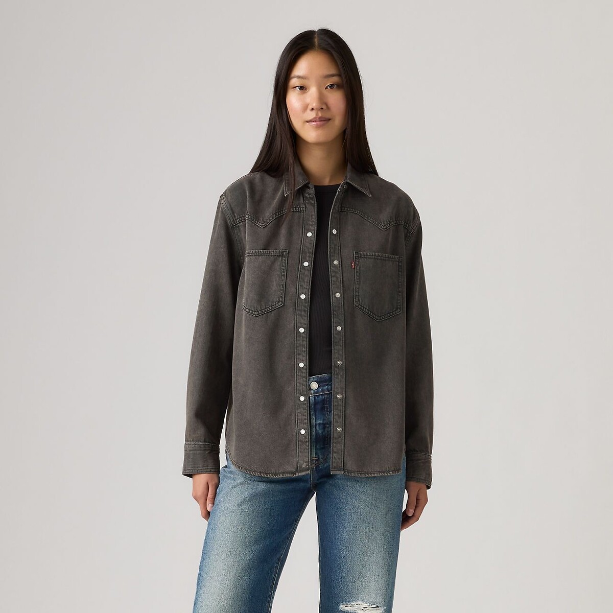 Chemise Teodora Western noir délavé, LEVI'S