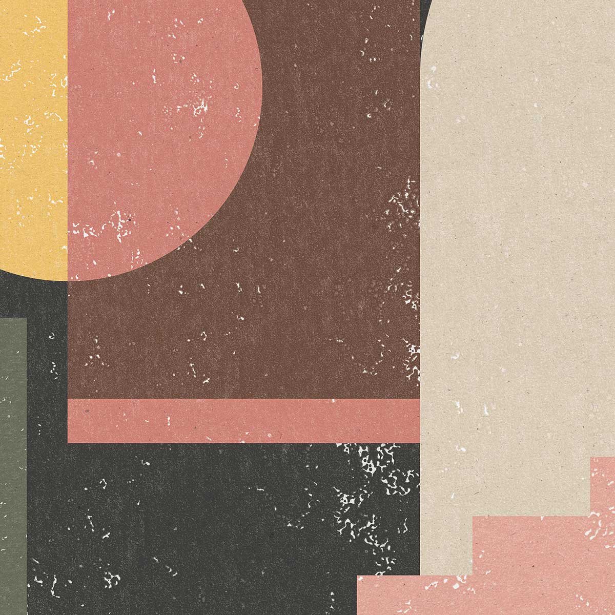 Poster minimal vintage affiche + cadre en bois - noir, HEXOA