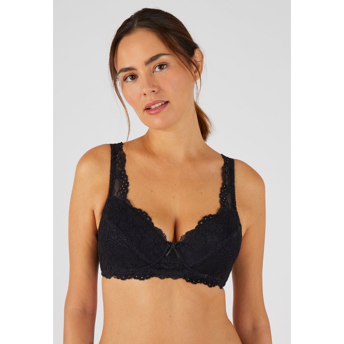 Soutien-gorge ampliforme sans armatures noir, DAMART