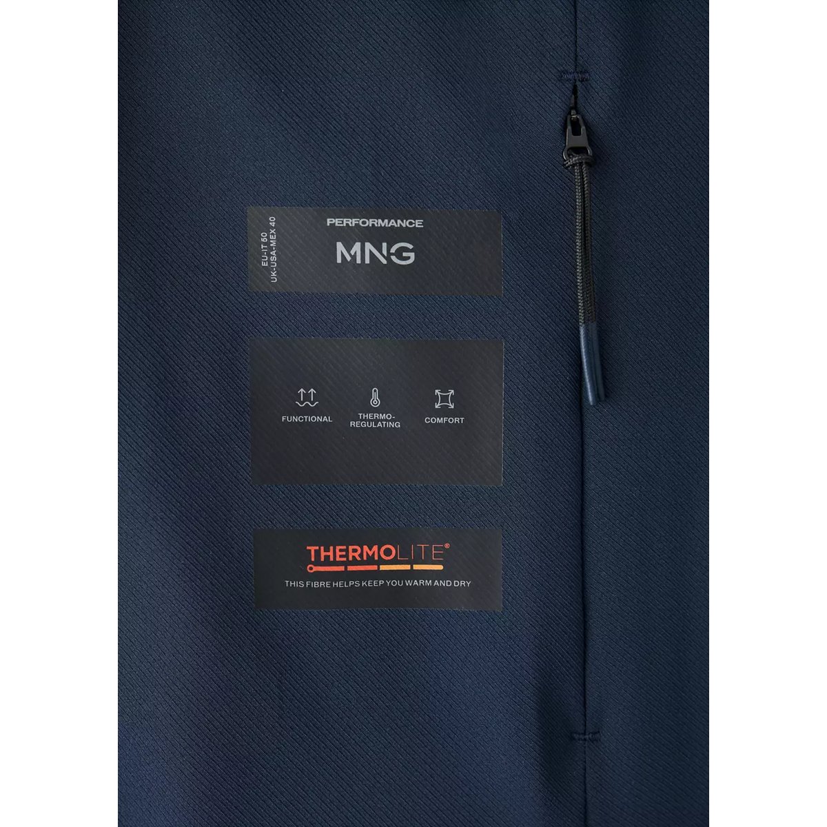 BLAZER TRAVEL bleu, MANGO MAN