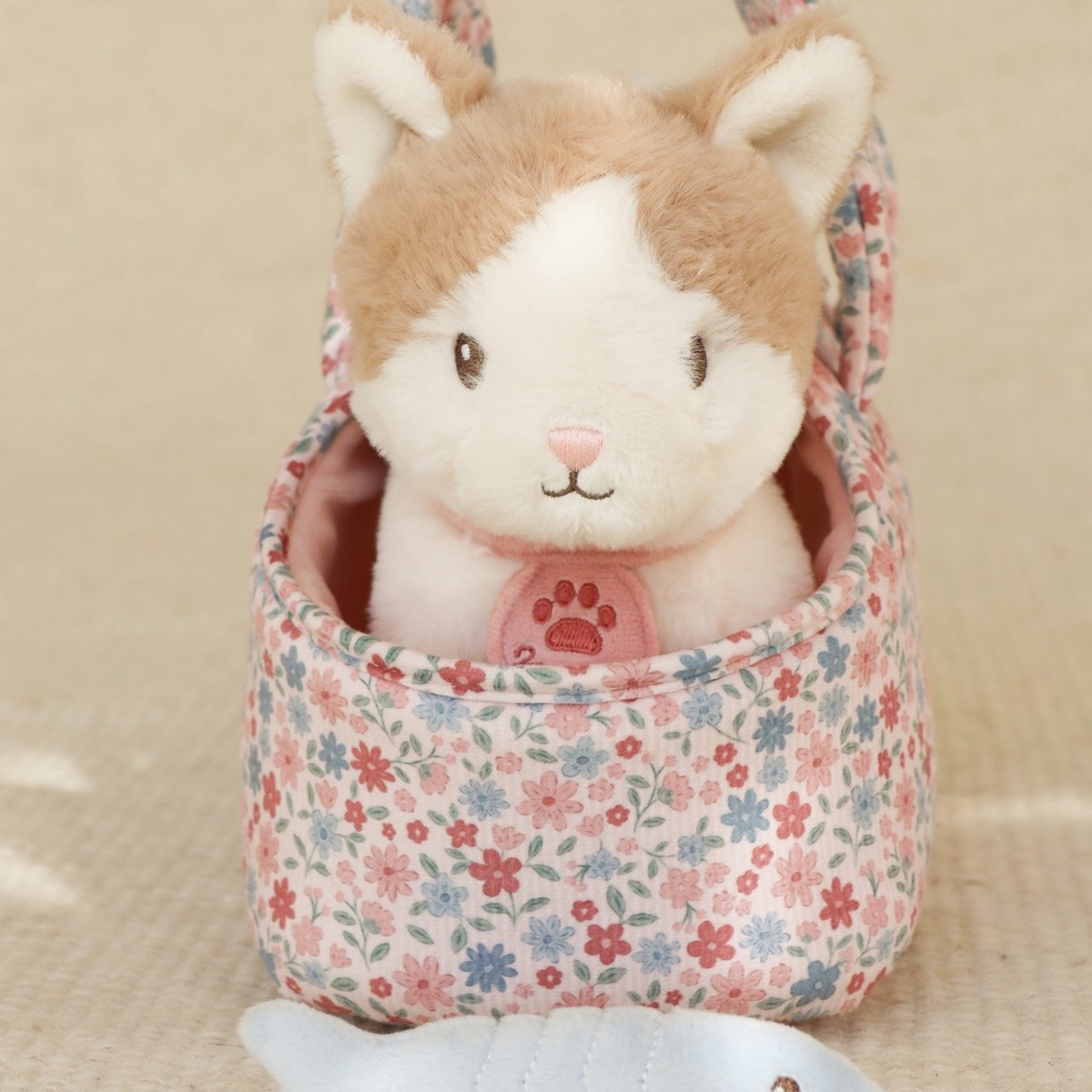 Peluche rose, bleu, marron, LITTLE DUTCH