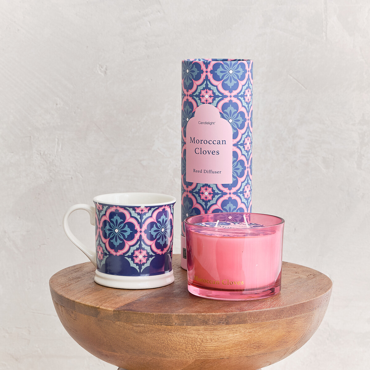 Moroccan Cloves Multi Wick Candle pink, SO'HOME