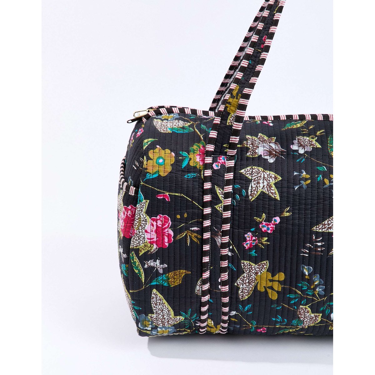 Sac week-end coton imprimé DUFFLE couleur unique, LA FIANCÉE