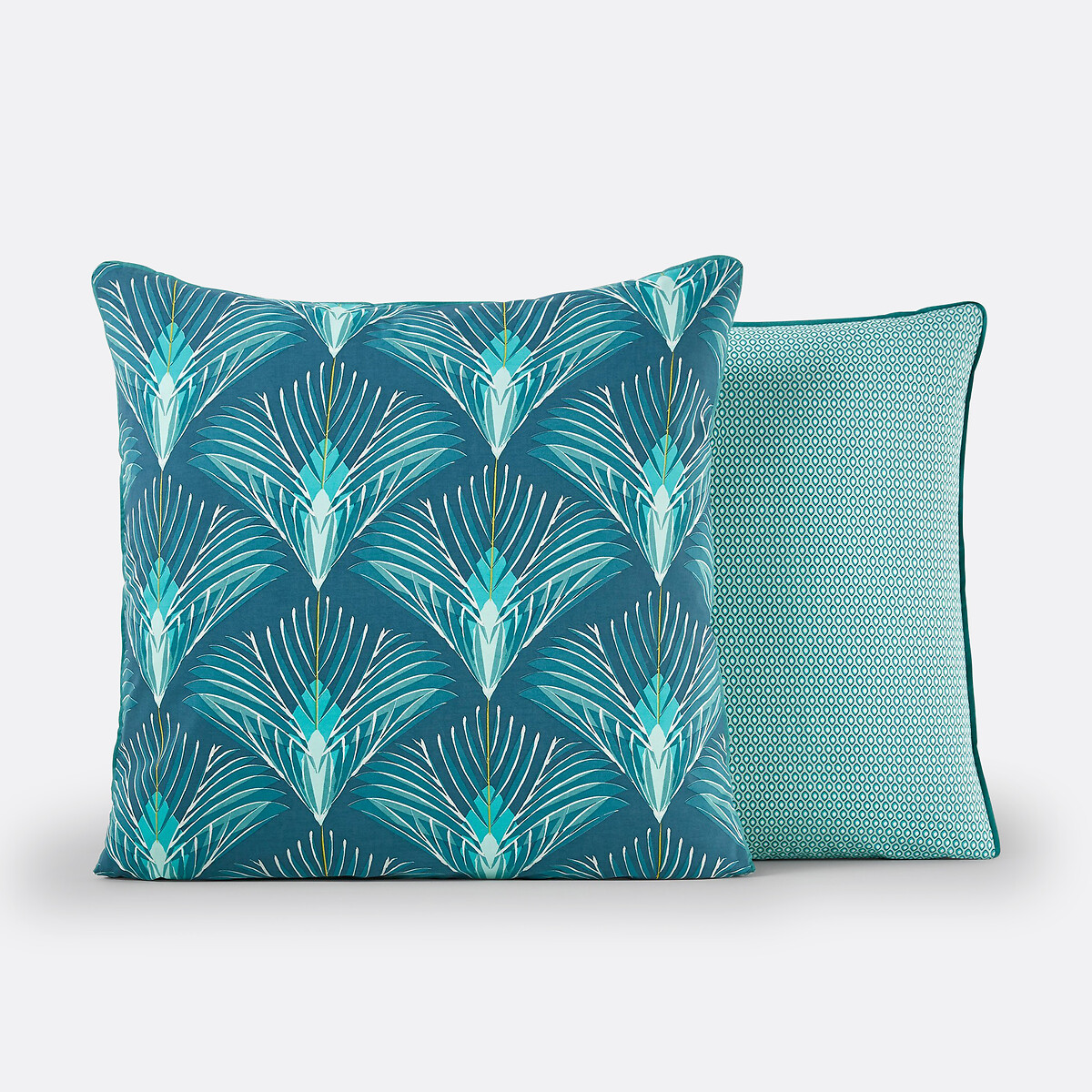 Taie d’oreiller percale pur coton, Pampelune imprimé bleu, LA REDOUTE INTERIEURS