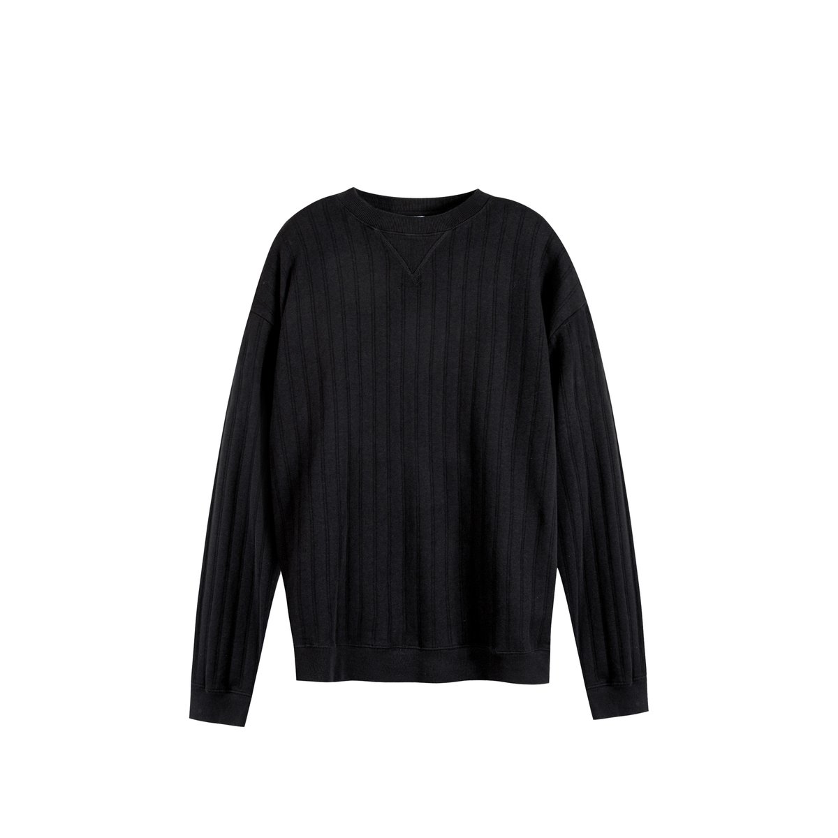 Sweat molleton effet rayures noir, IKKS