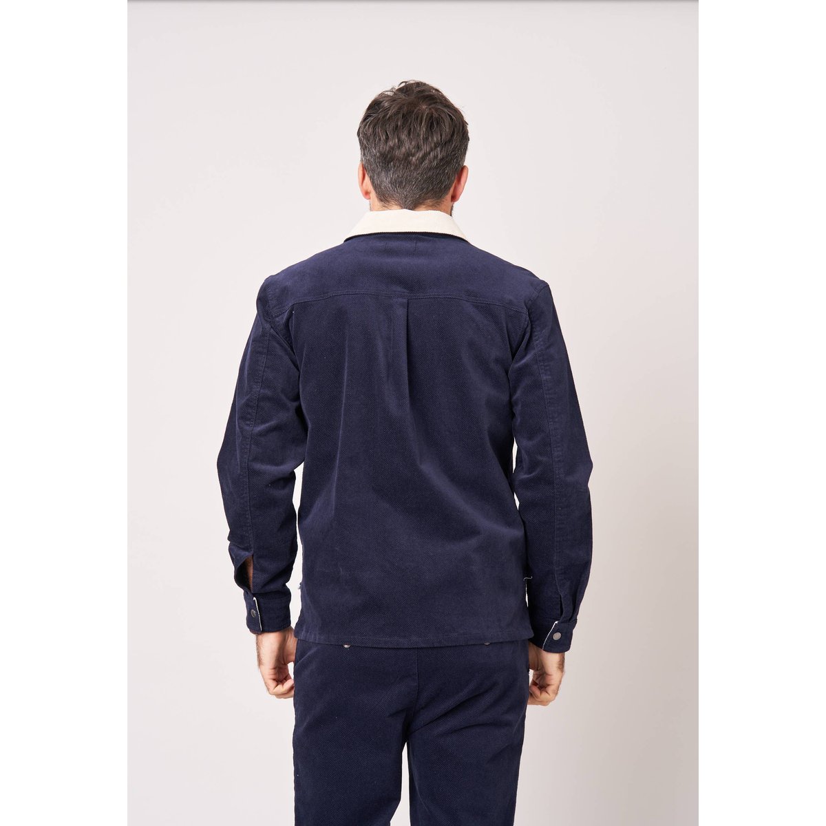 Chemise loose homme en coton GIDEON navy, DEELUXE